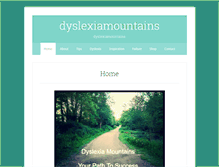 Tablet Screenshot of dyslexiamountains.com
